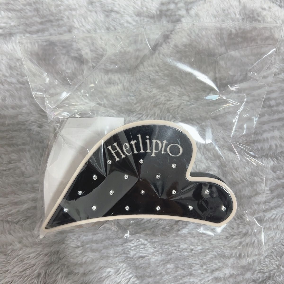 herlipto Bicolor Heart Twinkle Hair Clip ヘアクリップ 黒｜Yahoo