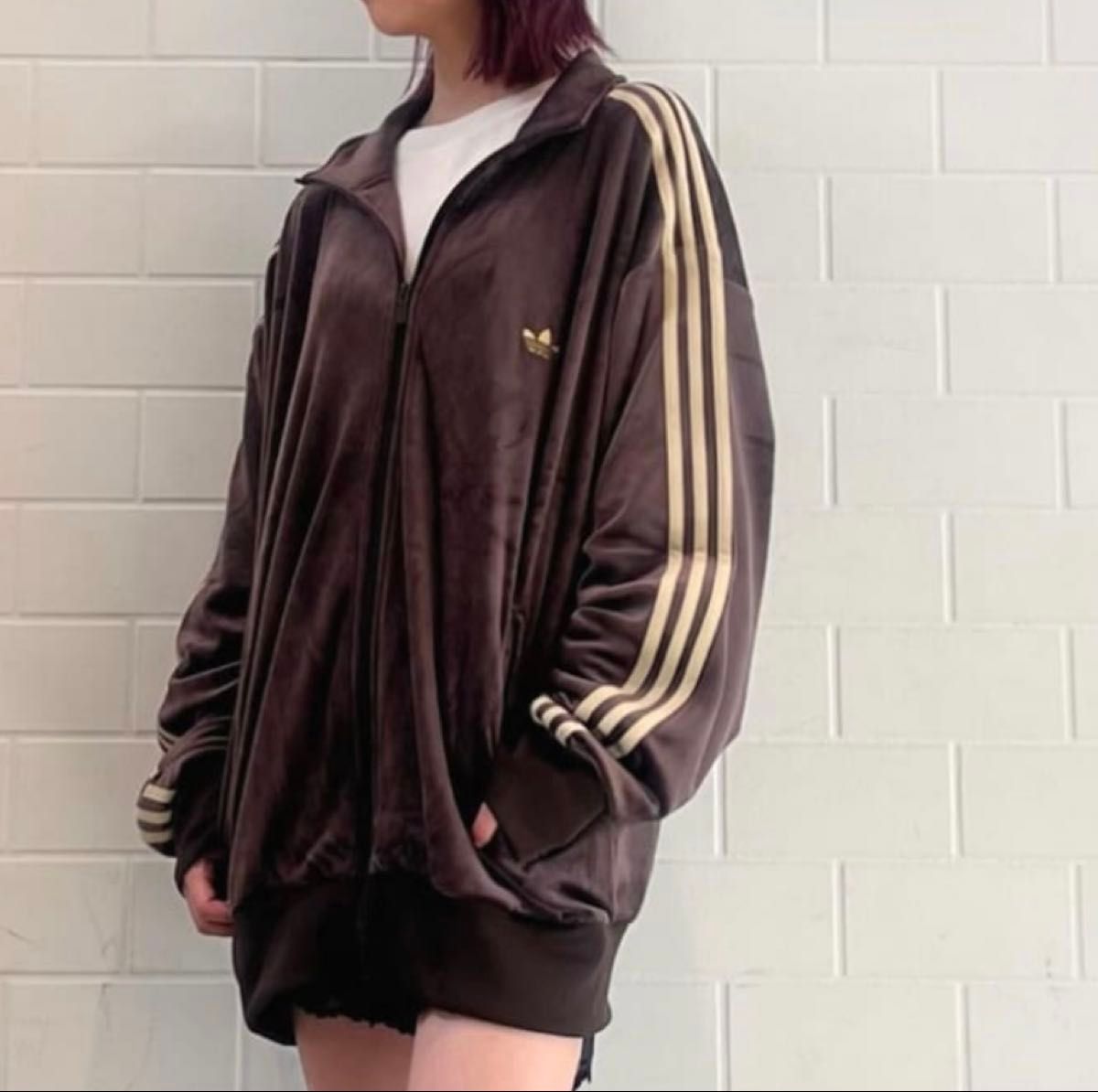 新品2XS】当日発送アディダス ファイヤーバード ベロアトラックトップ