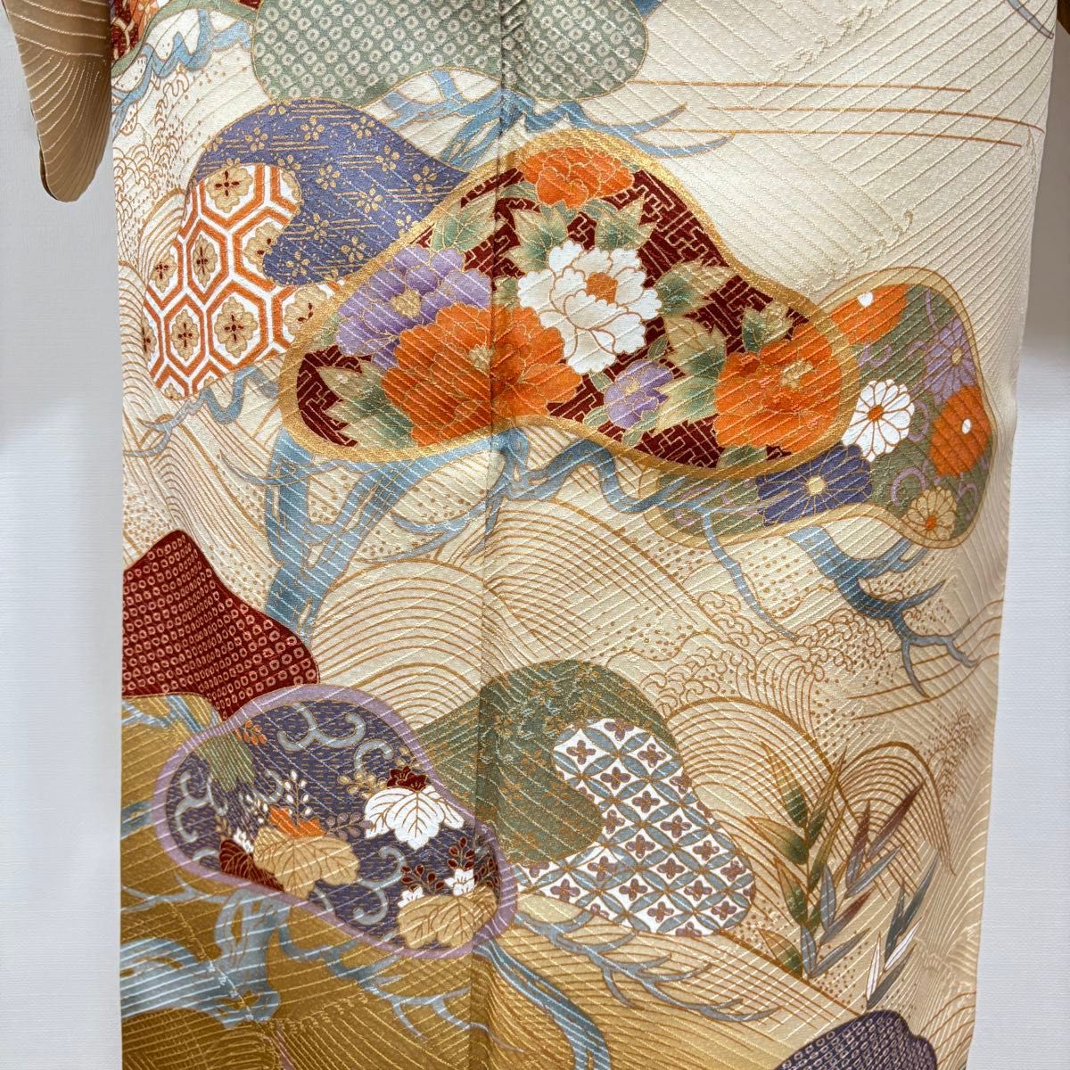 訪問着フルセット 訪問着 袋帯 帯揚げ 帯締め 4点セット 結婚式 披露宴