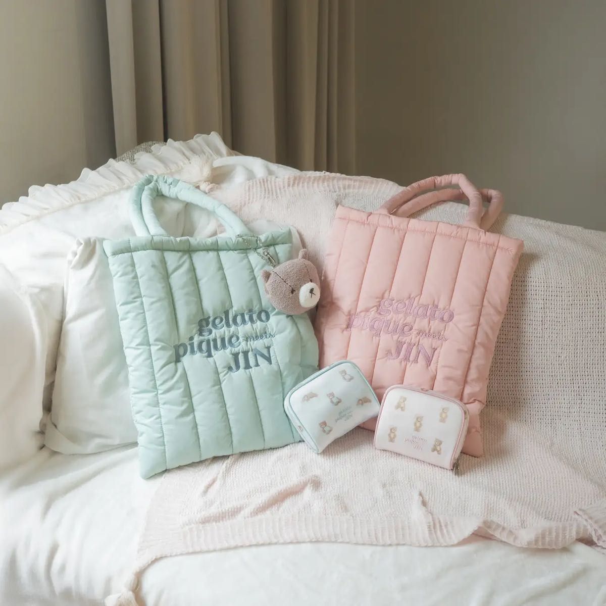 ジンくん着用gelato pique meets JIN ジェラートピケ トートバッグ