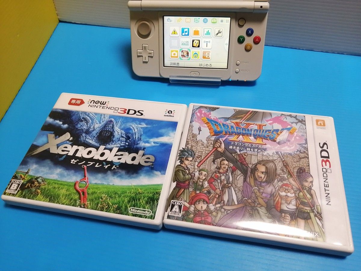 動作良好 Newニンテンドー3DS 本体 + SDカード + USB充電ケーブル +