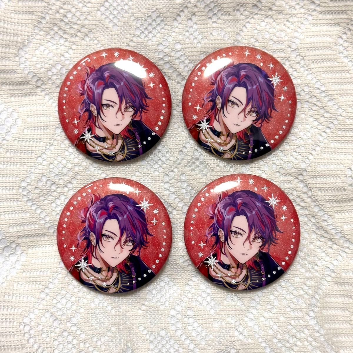 渡会雲雀 風楽奏斗 IMPACT 缶バッジ も*ゃ様 IMPACT ランダム刺繍缶