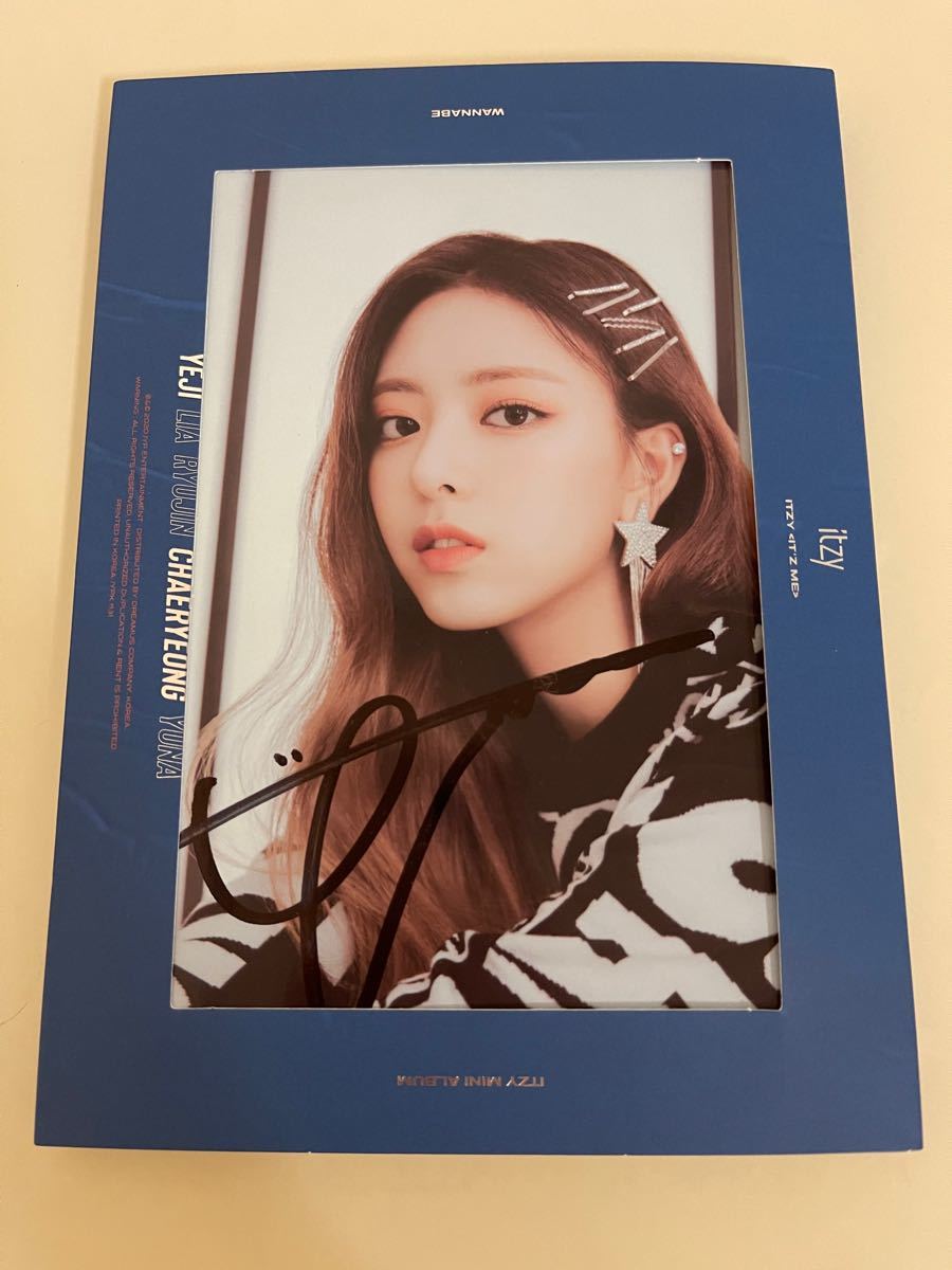 itzy サイン入りチェキ 大幅値下げITZY BlahBlahBlah ユナ ITZY ユナ