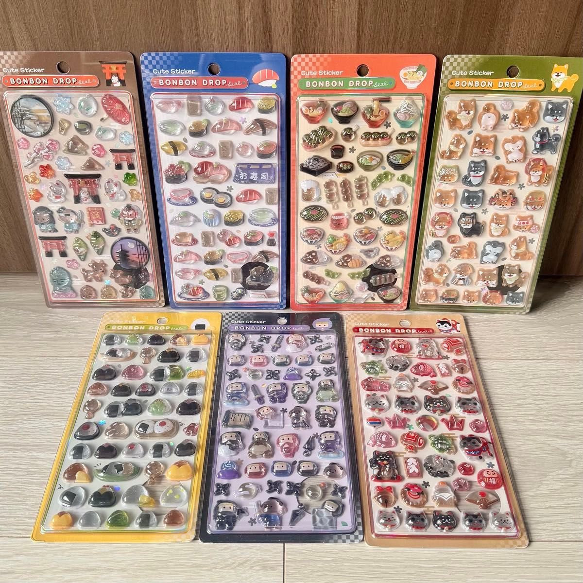 正規品 ボンボンドロップ シール 和柄 ボンドロ シール 日本食 お寿司