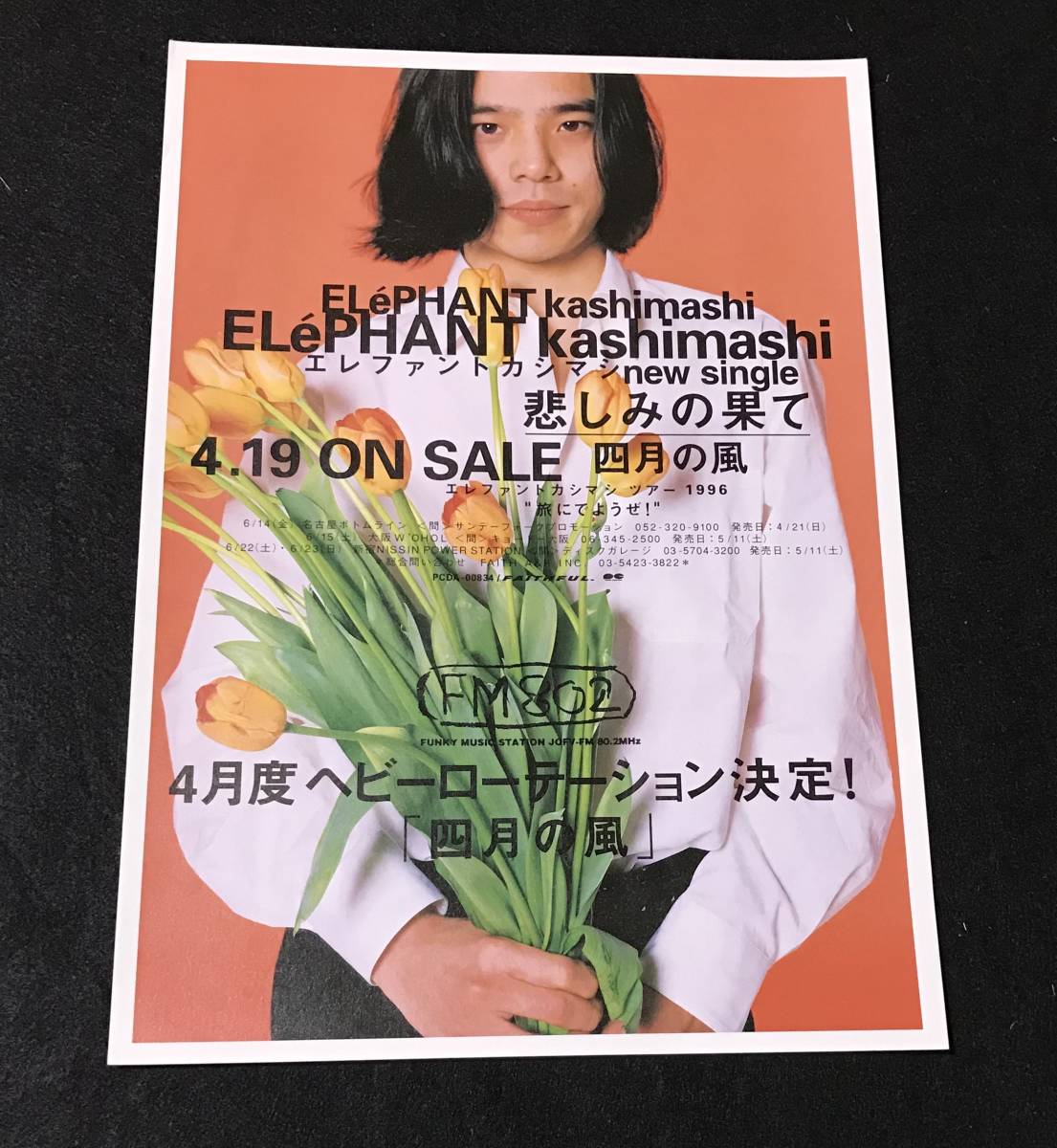 送料無料 エレファントカシマシ チラシ 悲しみの果て ポスター B5