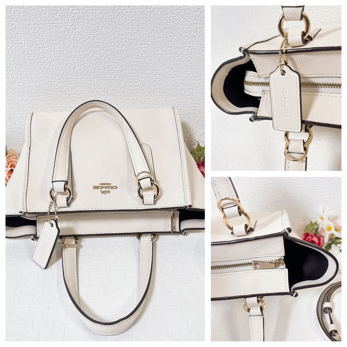 COACH コーチ ショルダーバッグ 2WAY ハンドバッグ 斜め掛け レザー