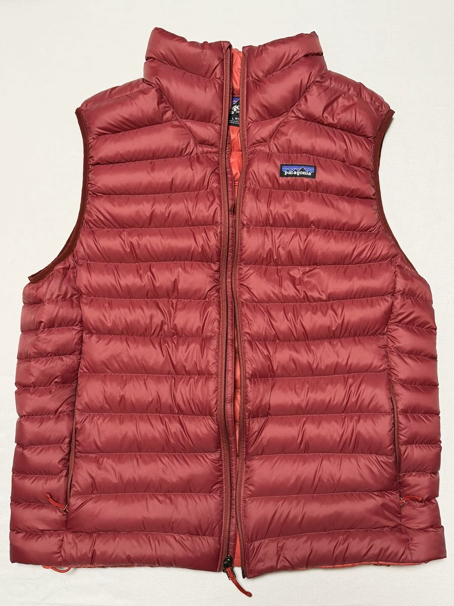 Patagonia ダウンセーター ベスト メンズ L CRMD カーマインレッド