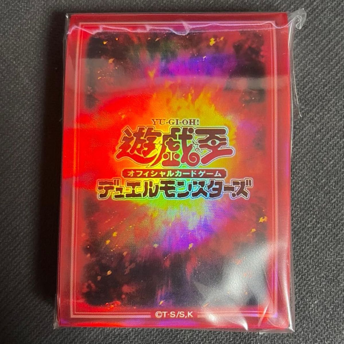 遊戯王 デュエリストカードプロテクター 六属性セット 赤 ロゴ 火 炎
