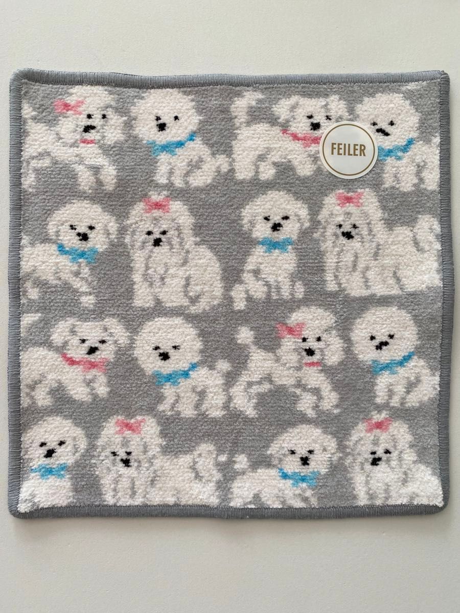 新品】ラブラリーバイフェイラー モフモフワンチャン ハンカチ タオル