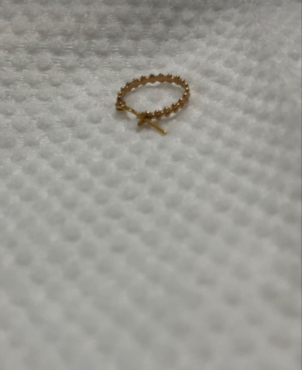 agete アガットK18 K10 バブル フープ ピアス片方｜Yahoo!フリマ（旧