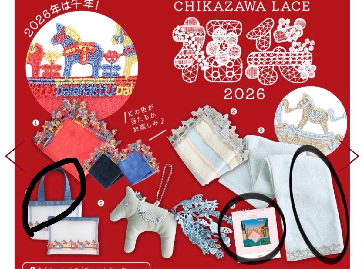 先着一名様】近沢レース 福袋 3点 馬 ハッピーバッグ 福袋｜Yahoo