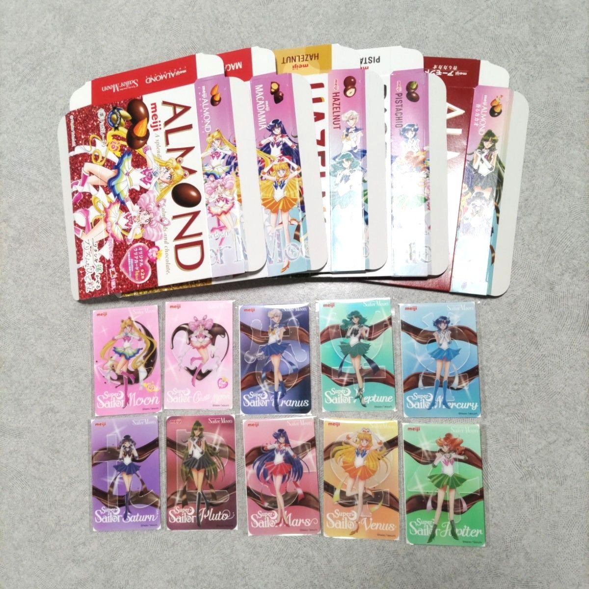 セーラームーン 明治チョコレート クリアカード コンプリート 10枚 空