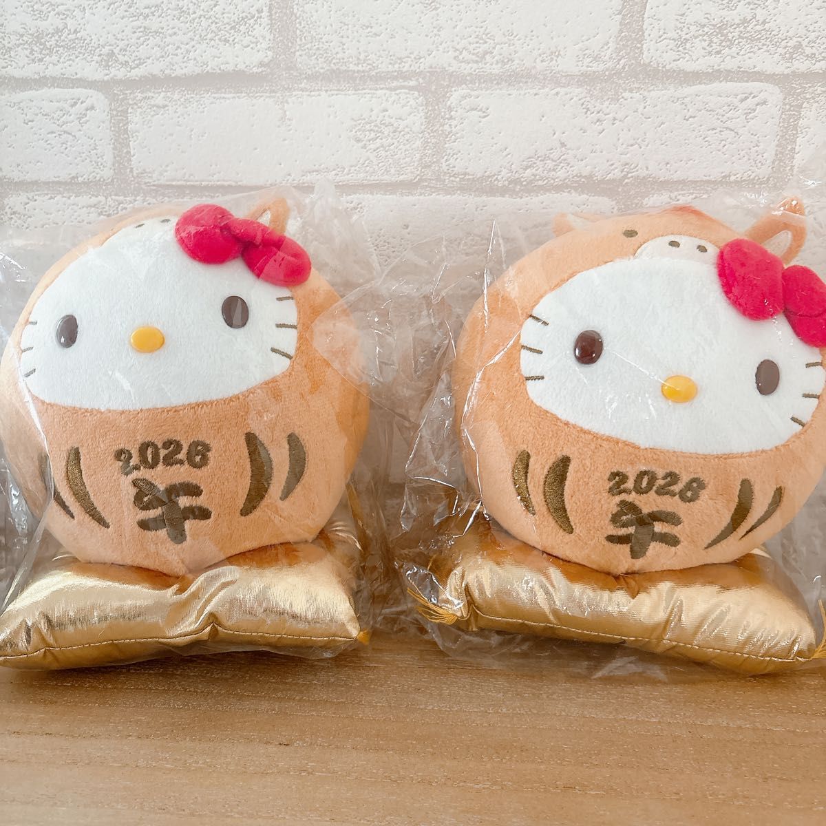 ハローキティ 2026 干支 ぬいぐるみ だるま うま 午 非売品 ヤクルト