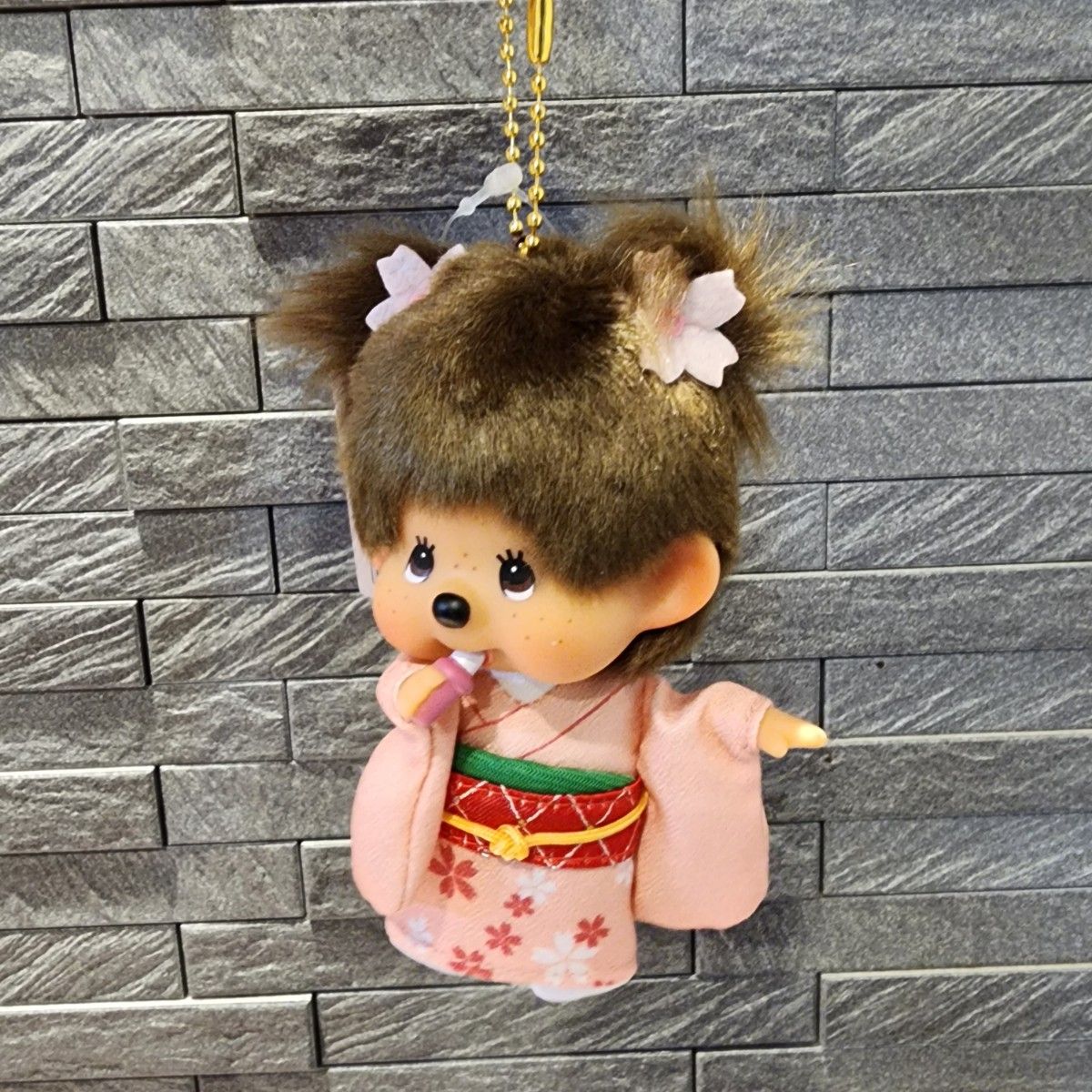 正規品新品モンチッチ さくら着物モンチッチ キーチェーン桜モンチッチ