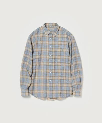 AURALEE AIRY WOOL CHECK SHIRT 25AW サイズ5｜Yahoo!フリマ（旧PayPay