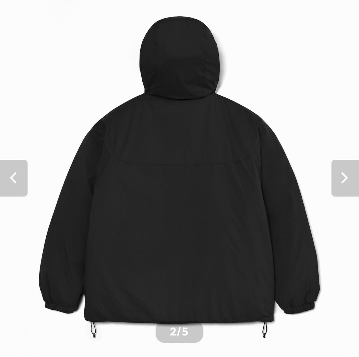 2026年 Sサイズ ENNOY スタイリスト私物 PADDED NYLON HOODIE (BLACK