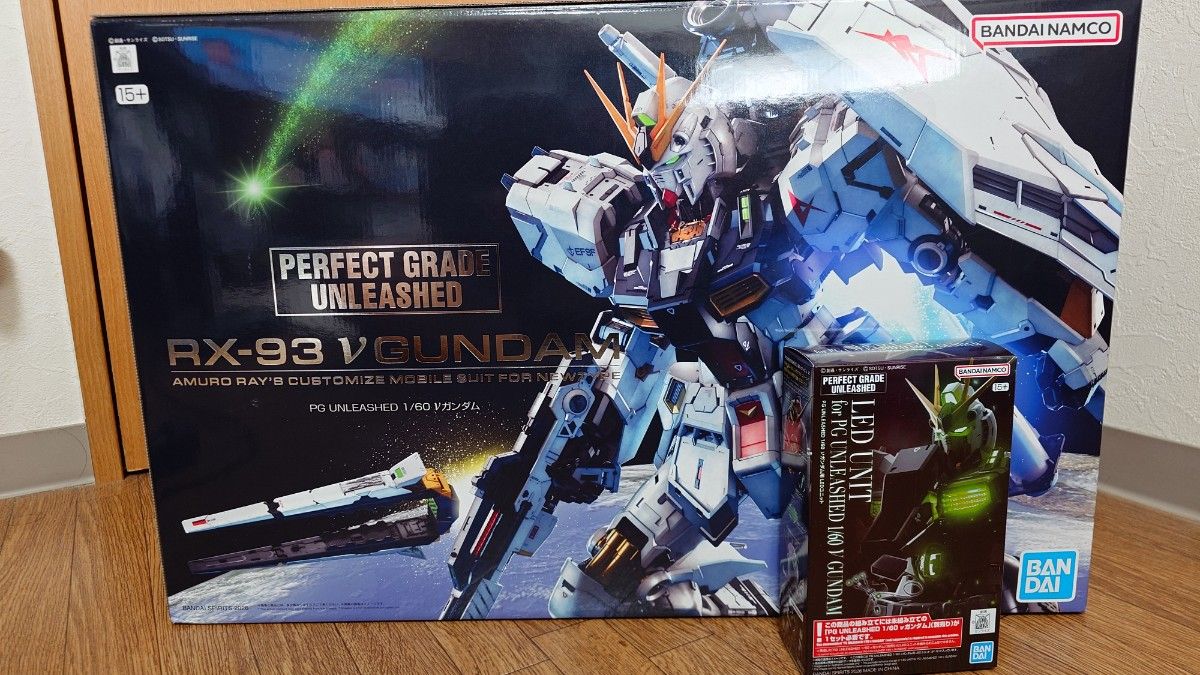 PG UNLEASHED 1/60 RX-93 νガンダム + LEDユニット セット 未開封 未