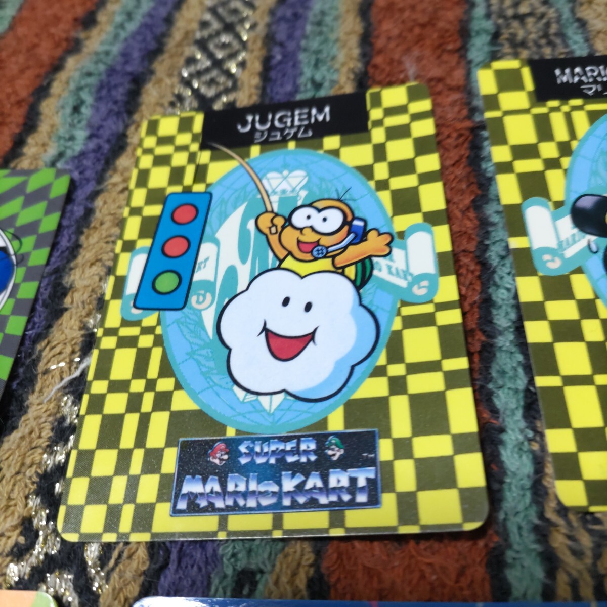 1993年 当時物 スーパーマリオカート カード 5枚セット バンプレスト製