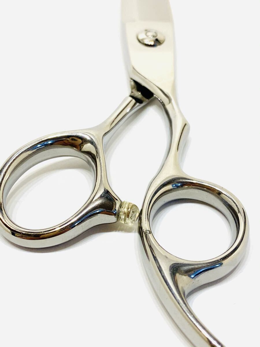 新品 無銘 スライドカットシザー 6インチ 笹刃 理容 美容 鋏 シザー