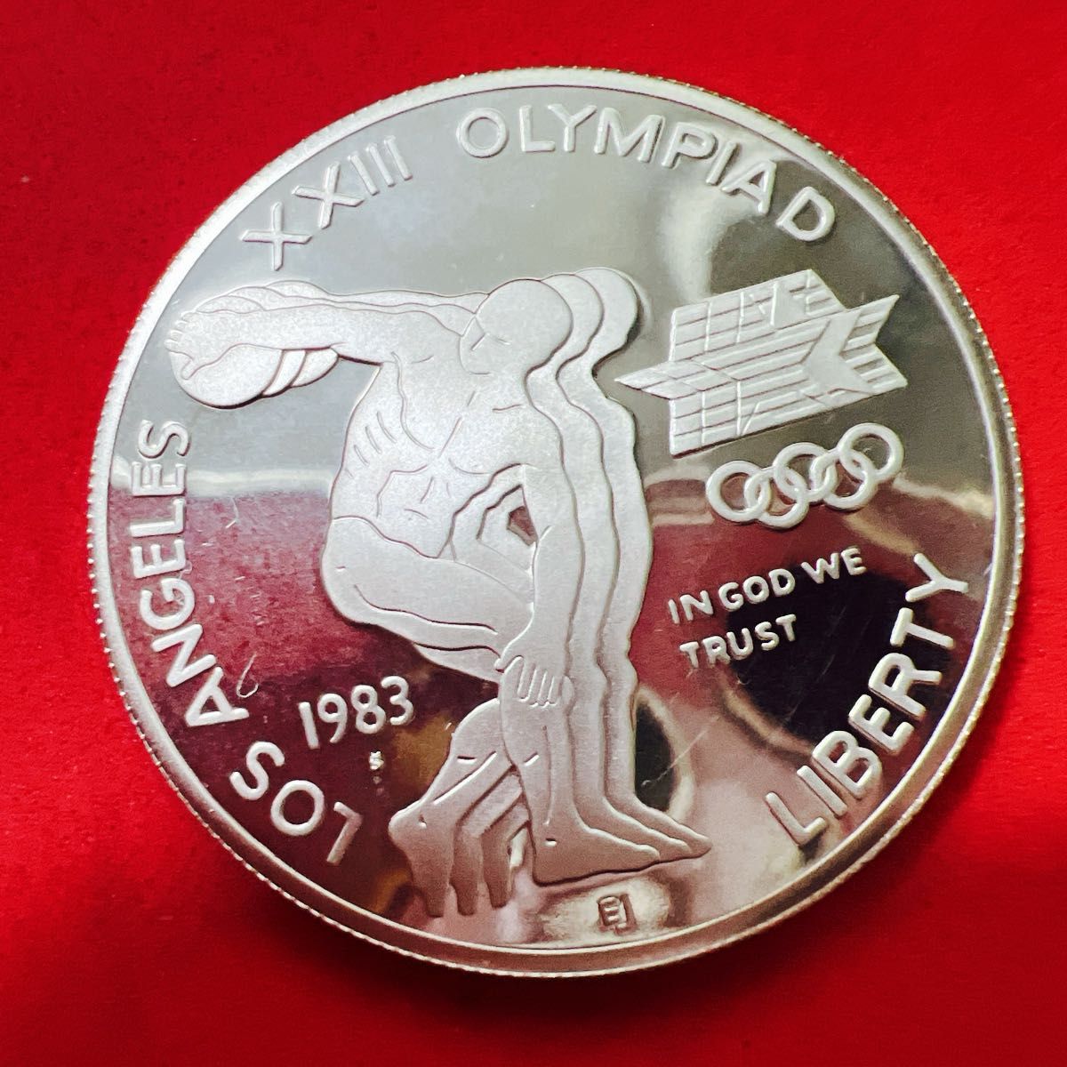 銀貨/プルーフ】1983年 ロサンゼルスオリンピック記念 プルーフ銀貨