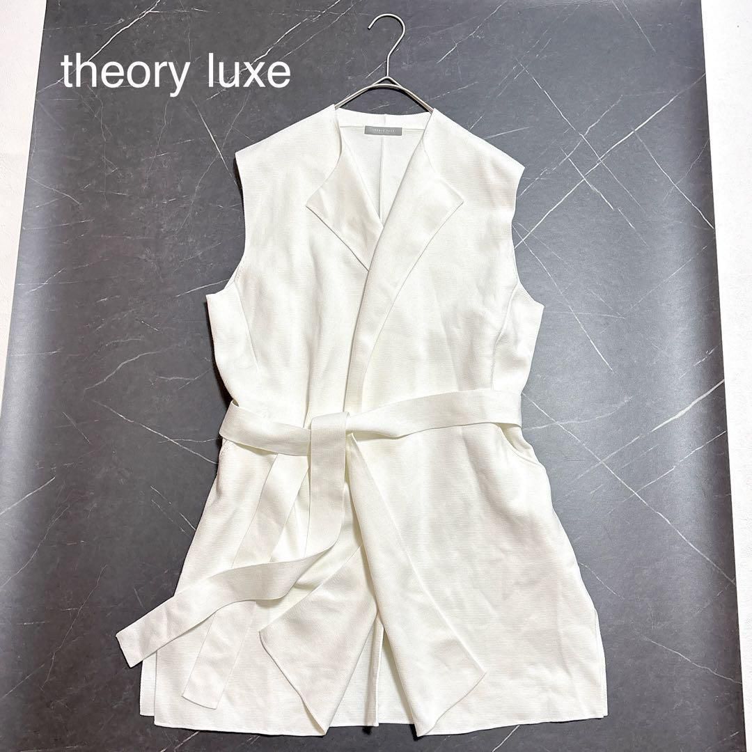 theory luxe セオリーリュクス ジレ ニット 白 23SS 38｜Yahoo!フリマ