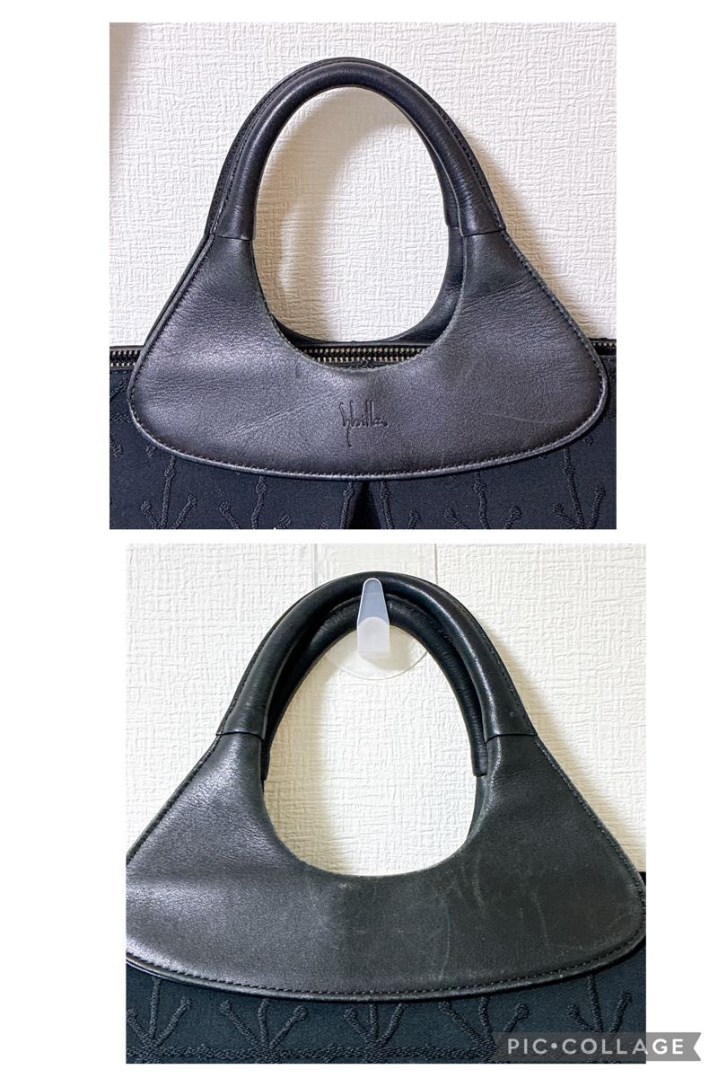 Sybilla シビラ 2way ショルダーバッグ レザー ハンドバッグ 型押し