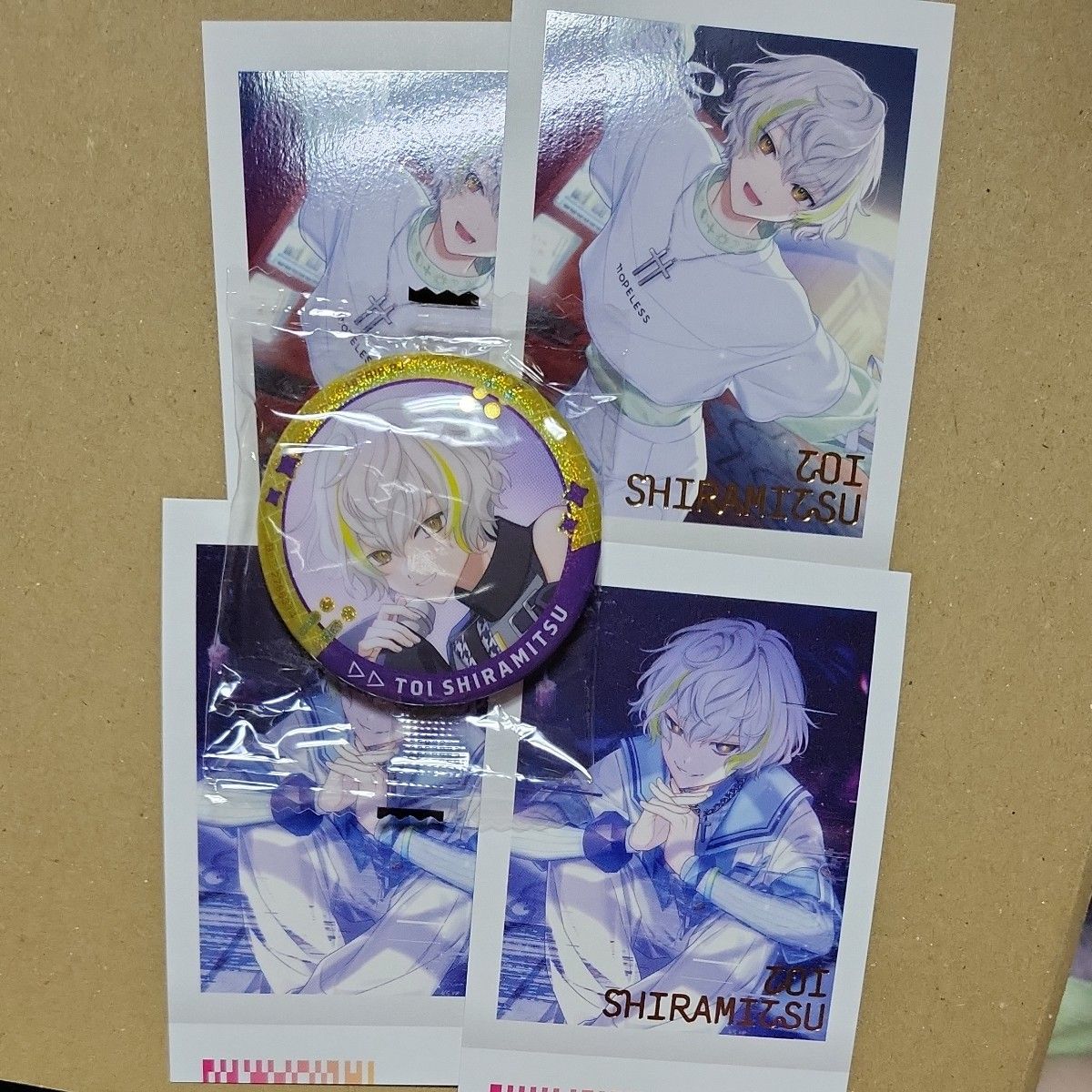 白光糖衣 18TRIP エイトリ 缶バッジ ぱしゃこれ 箔押し ノーマル