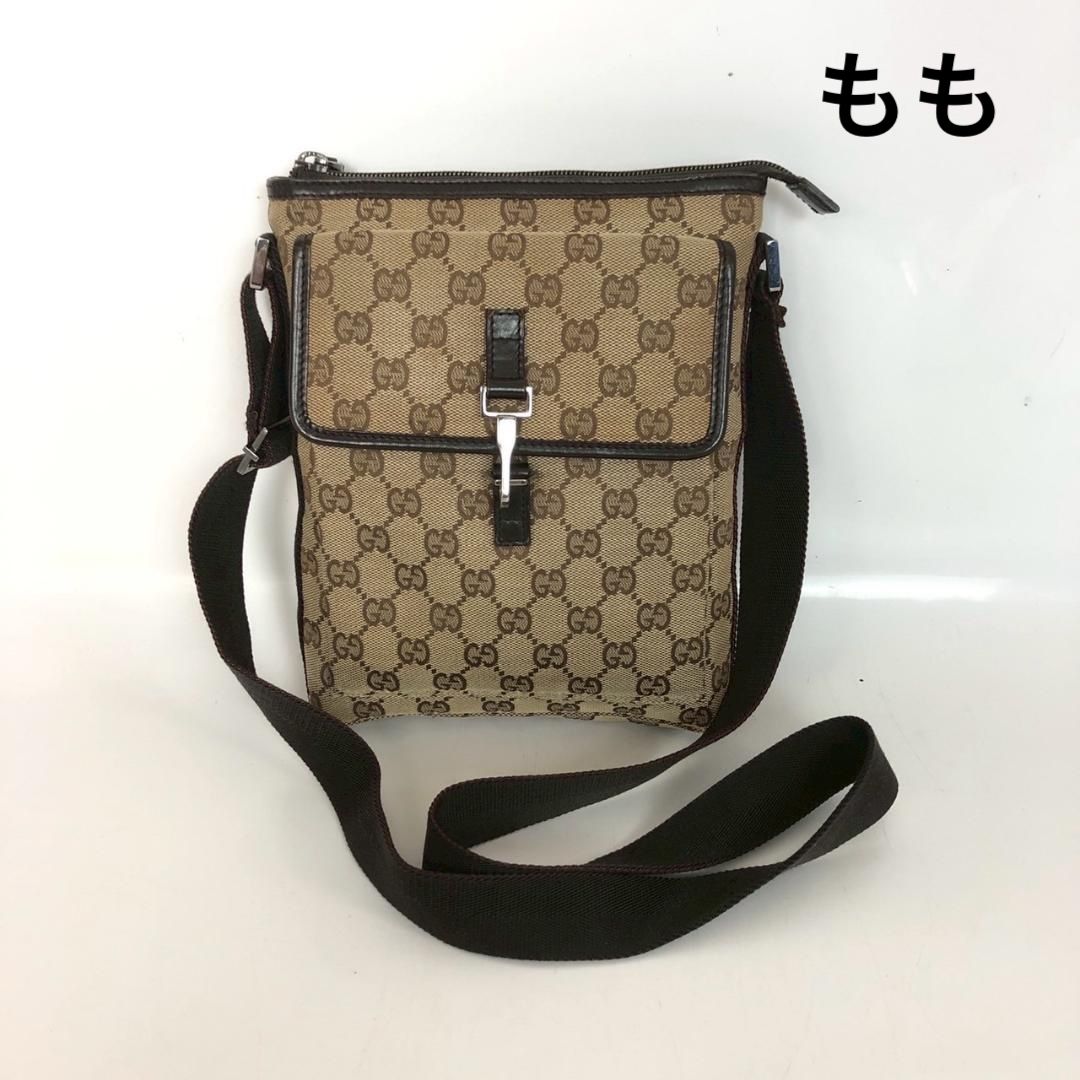 正規品 GUCCI グッチ GGキャンバス ショルダーバッグ レディース