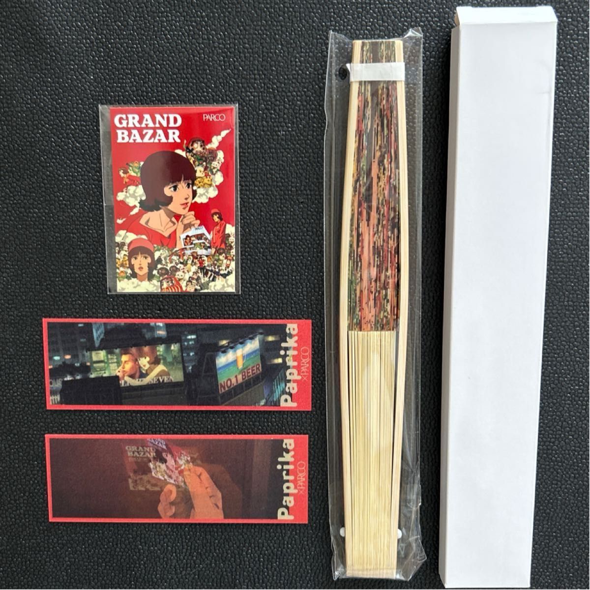 パプリカ Paprika ステッカー オリジナルブックマーカー 扇子 PARCO