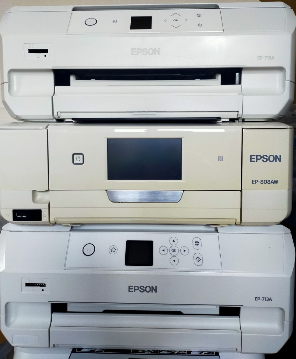 ジャンク品 エプソン インクジェットプリンター 3台 EP-713 EP-806 EP