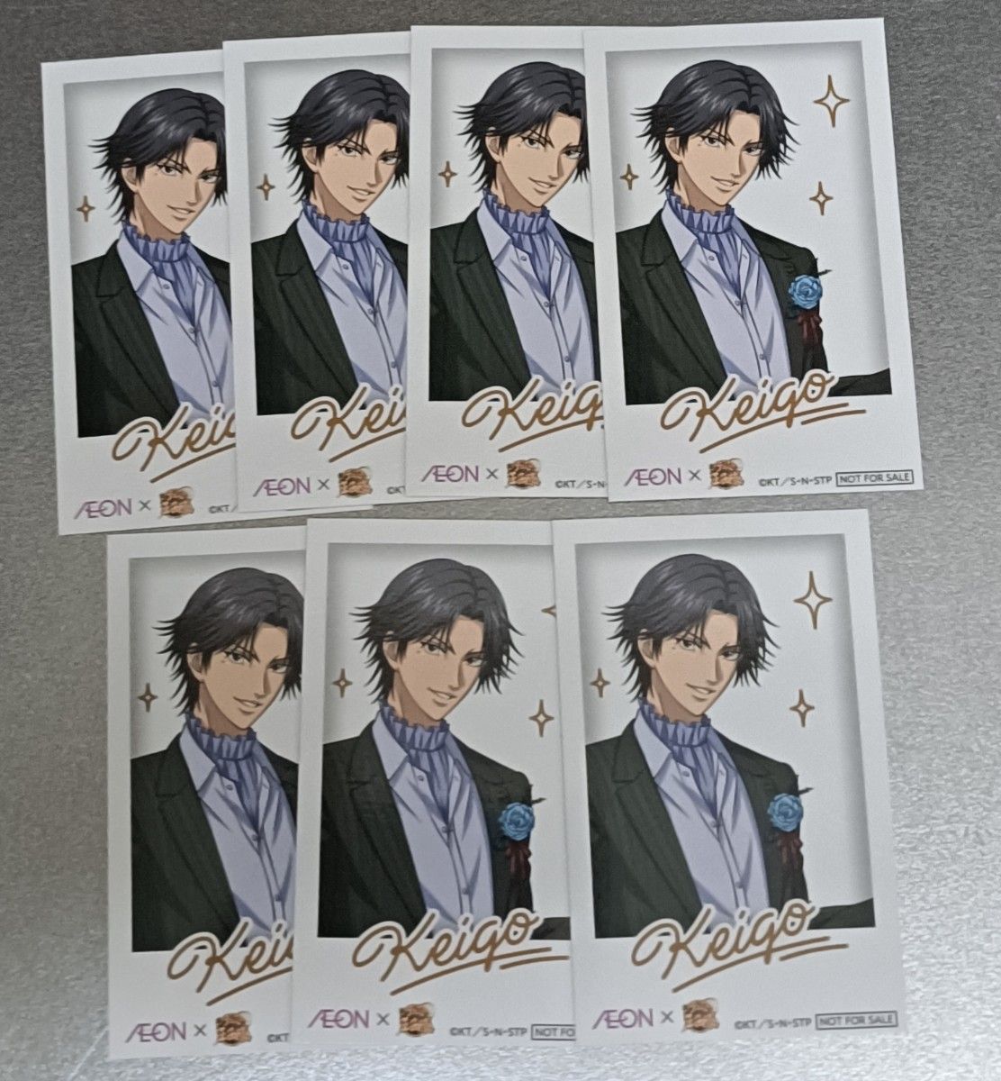 新テニスの王子様 イオン特典 チェキ風カード 跡部景吾 7枚セット
