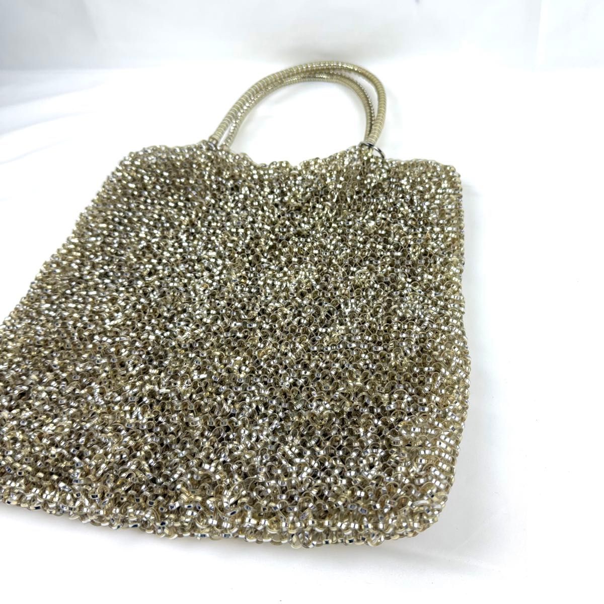 ANTEPRIMA ワイヤーバッグ スクエア ラージ シルバー ゴールド