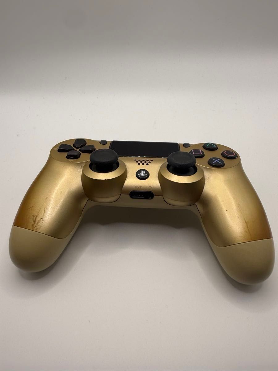 PS4 純正 ワイヤレスコントローラー DUALSHOCK4 ゴールド CUH-ZCT2J14
