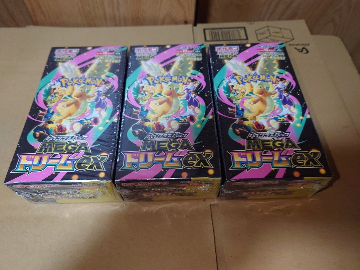 ポケモンカードゲーム MEGAドリームex 3BOX シュリンク付き｜Yahoo