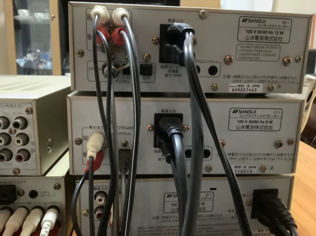 Yahoo!オークション - Sansui サンスイ ミニコンポ R11 V11 C11 M11 D1