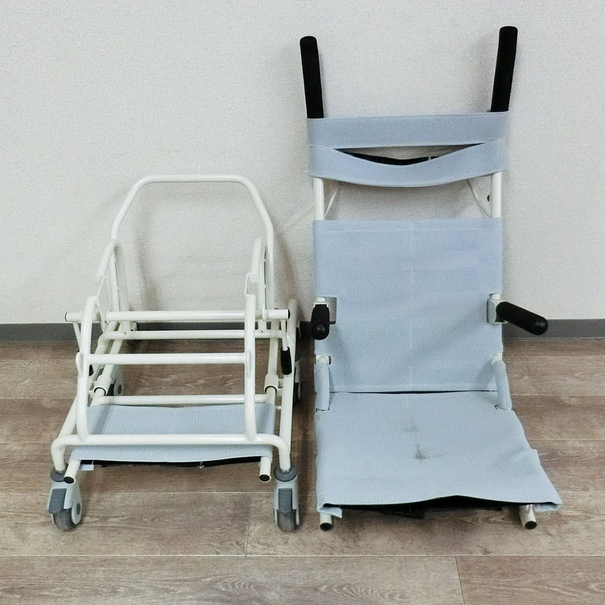 Yahoo!オークション - シャワー車椅子 安楽キャリー Bタイプ 分離型 リ