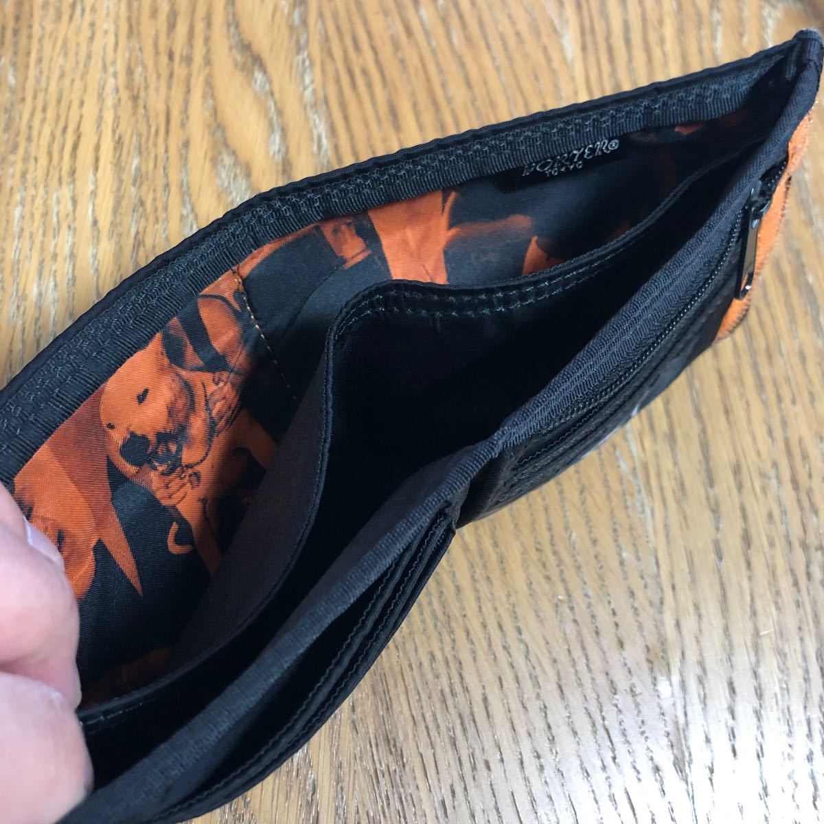 ポーター タンカー × ステューシー ウォレット 二つ折り財布 ブラック