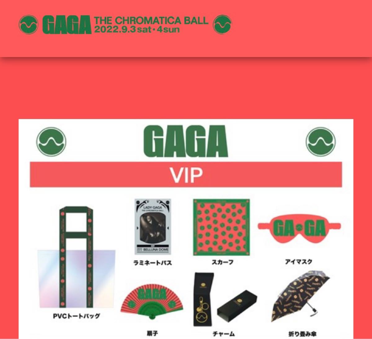 レディーガガ LADYGAGA ライブ VIP グッズ クロマティカ コンサート
