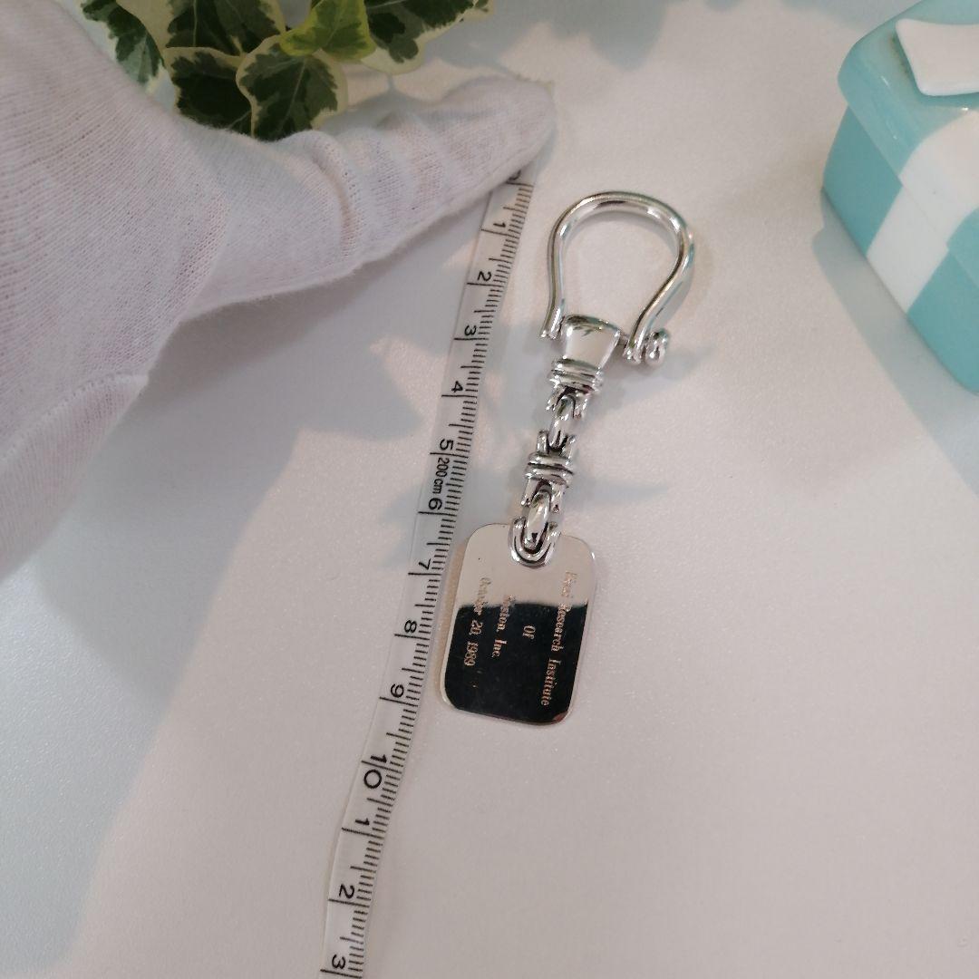 送料無料 ティファニー ホースシュー シルバープレート キーリング