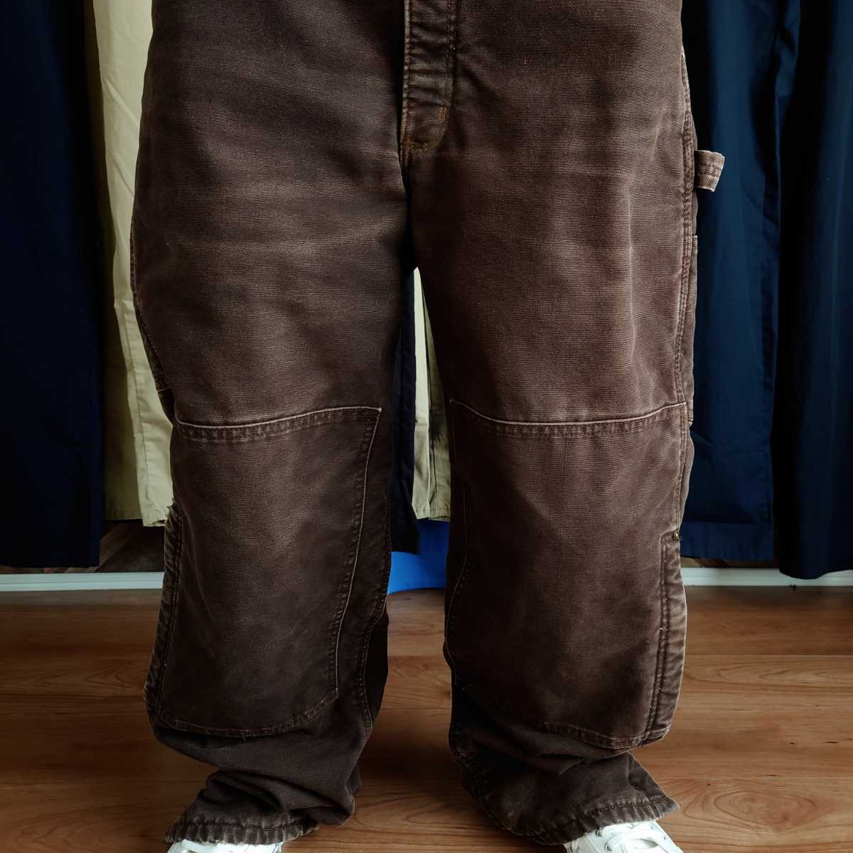 Carhartt カーハート ダック地 ダブルニーオーバーオール ダーク