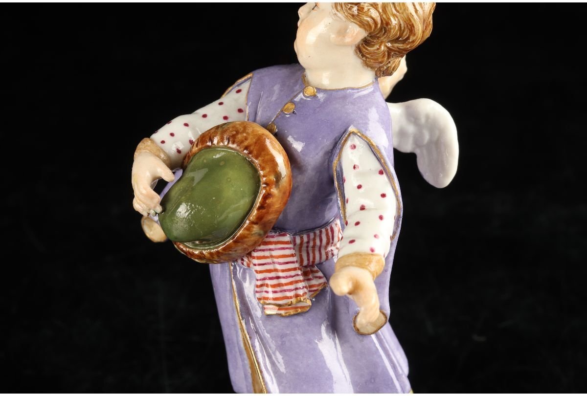 ギャラ藤]マイセン⁄Meissen⁄帽子を持つ天使⁄フィギュリン⁄G-1778 [