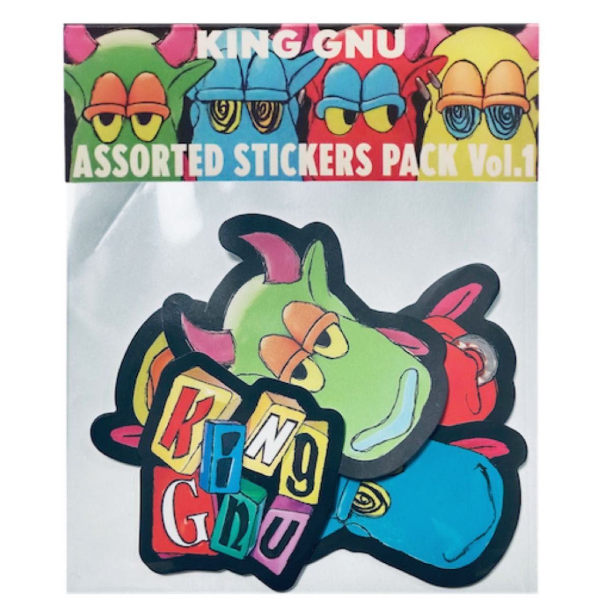 King Gnu ステッカー MIXED LOGO STICKERS PACK ドームツアーグッズ