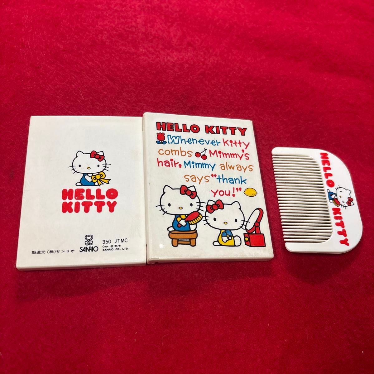 ハローキティ ハンカチ 昭和 レトロ 当時物 1987 Sanrio HelloKitty