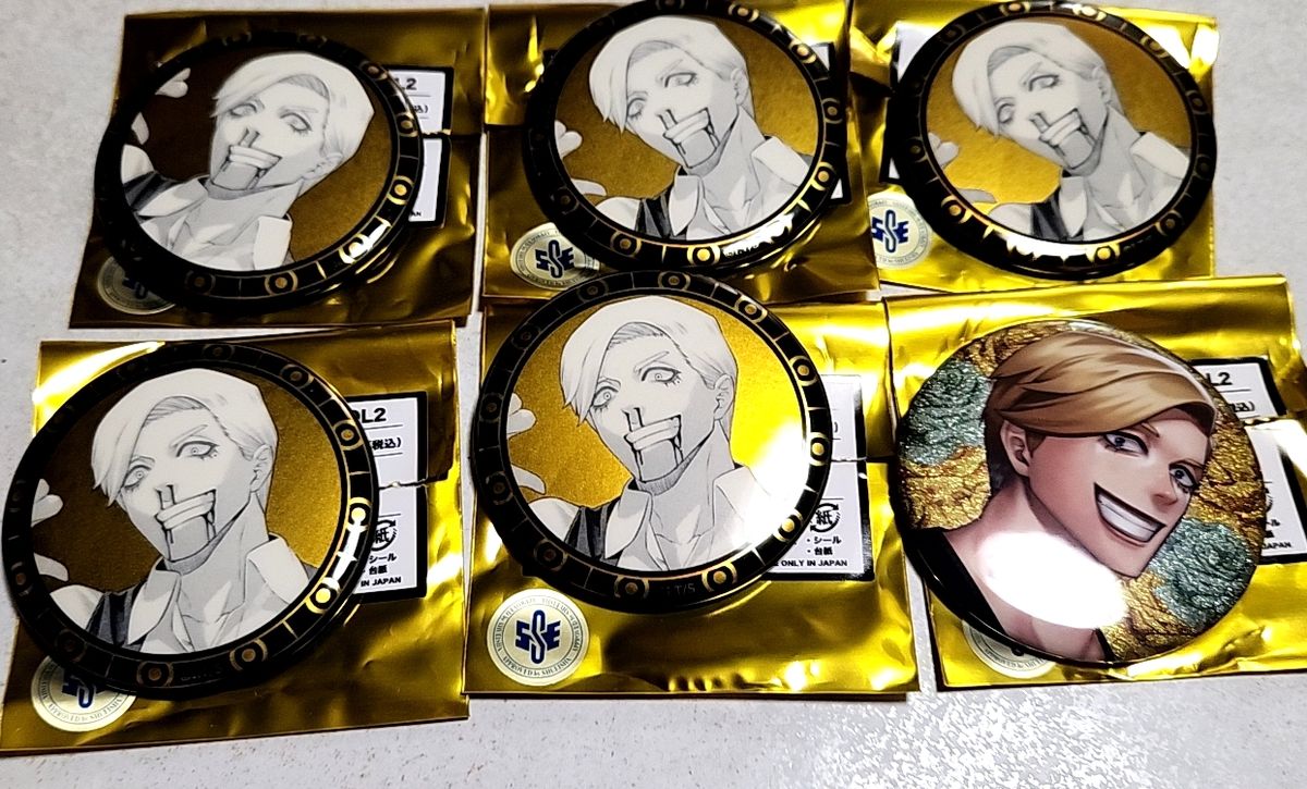 ジャンケットバンク 獅子神敬一 パジャマパーティー 缶バッジ ジャン