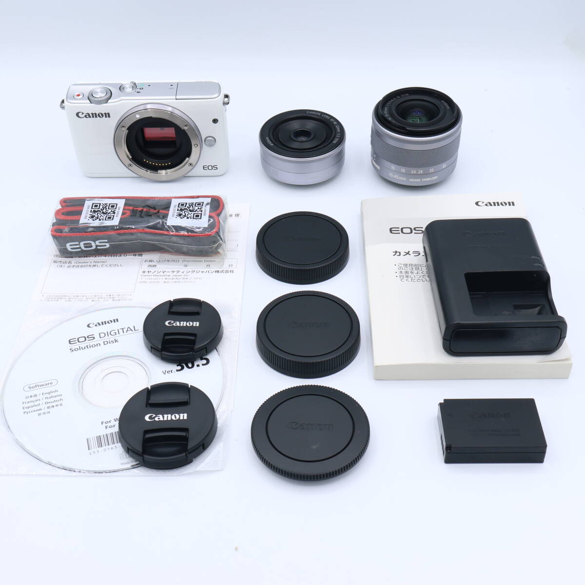 CANON EOS M10 ダブルレンズキット [ホワイト] オークション比較