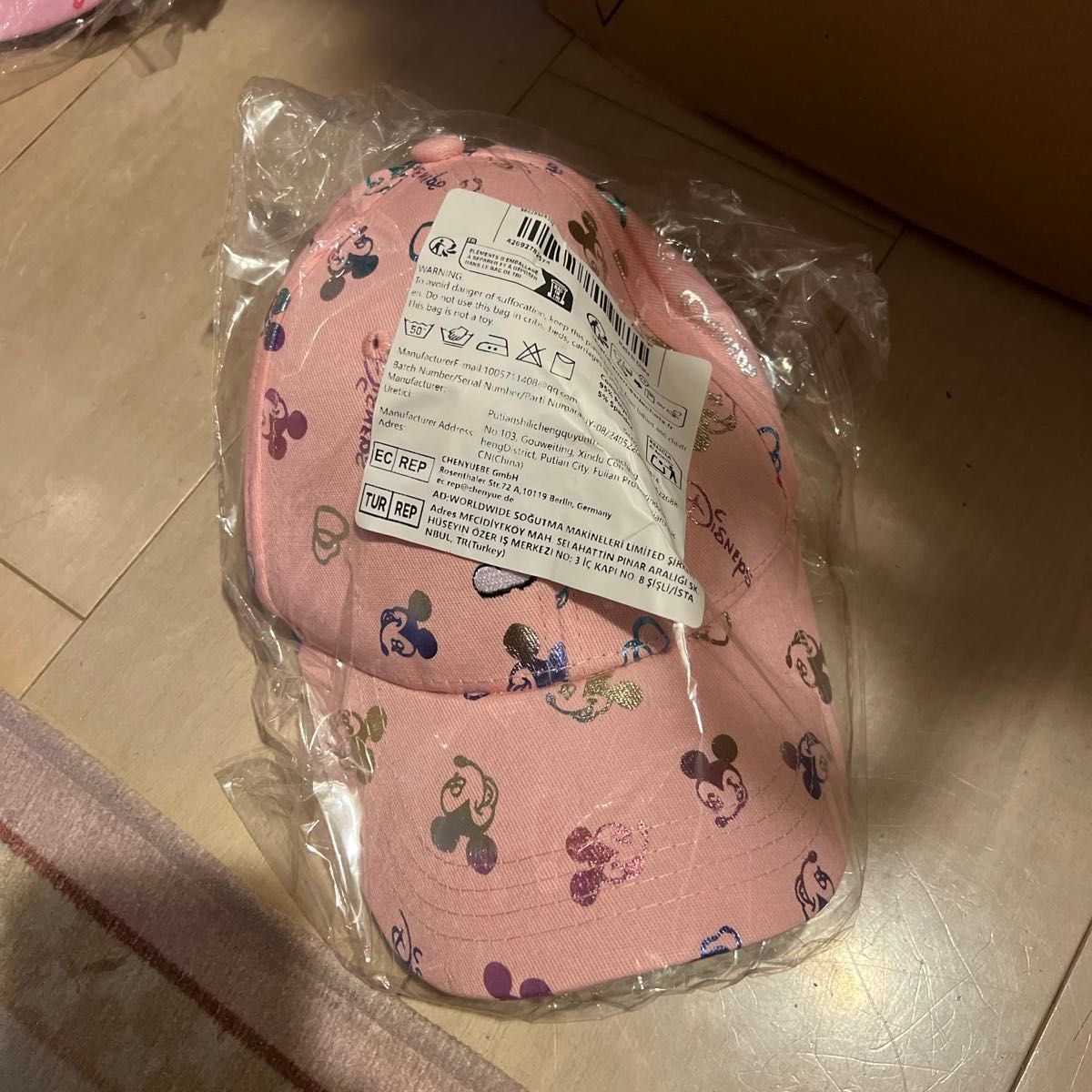 ディズニー マフラーキャップ ピンク ミッキー｜Yahoo!フリマ（旧