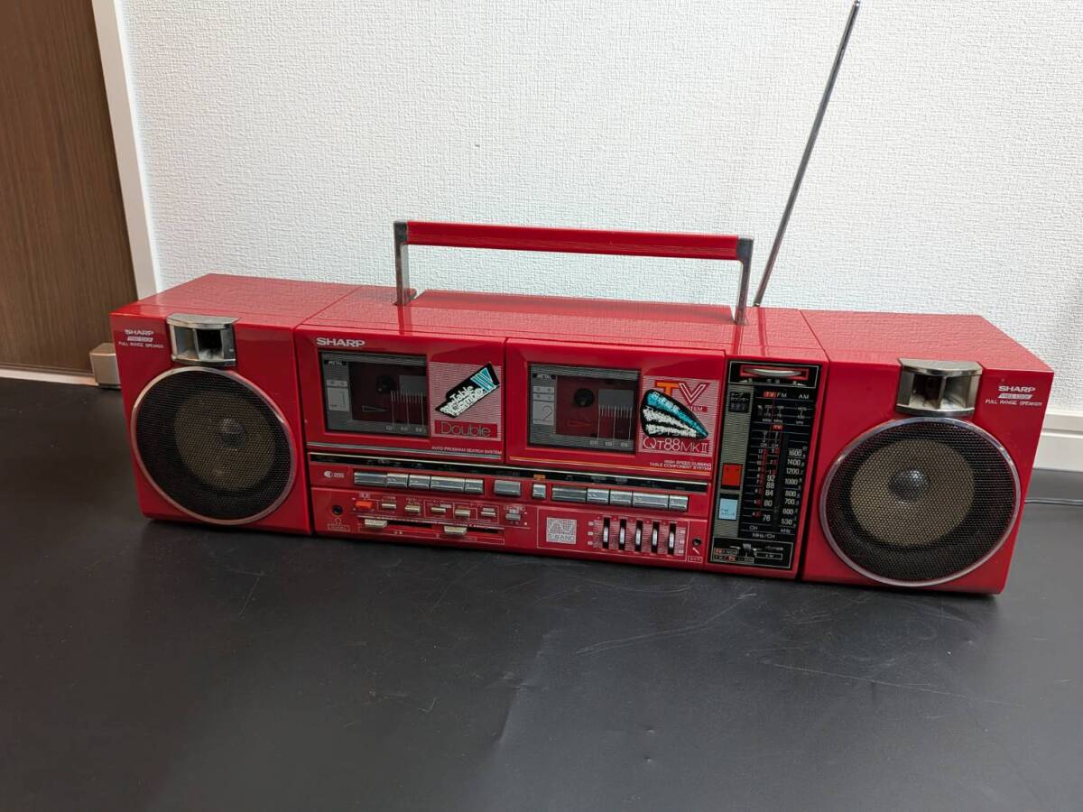 Yahoo!オークション -「sharp qt 88」(ラジカセ) (カセットデッキ)の