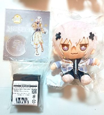 3点セット】めておら 1周年記念 グッズ アクリルスタンド ぬいぐるみ