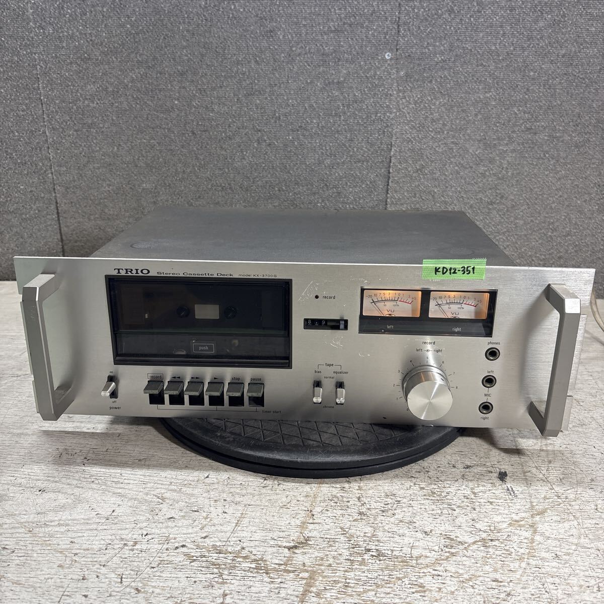 Yahoo!オークション -「trio」(カセットデッキ) (オーディオ機器)の