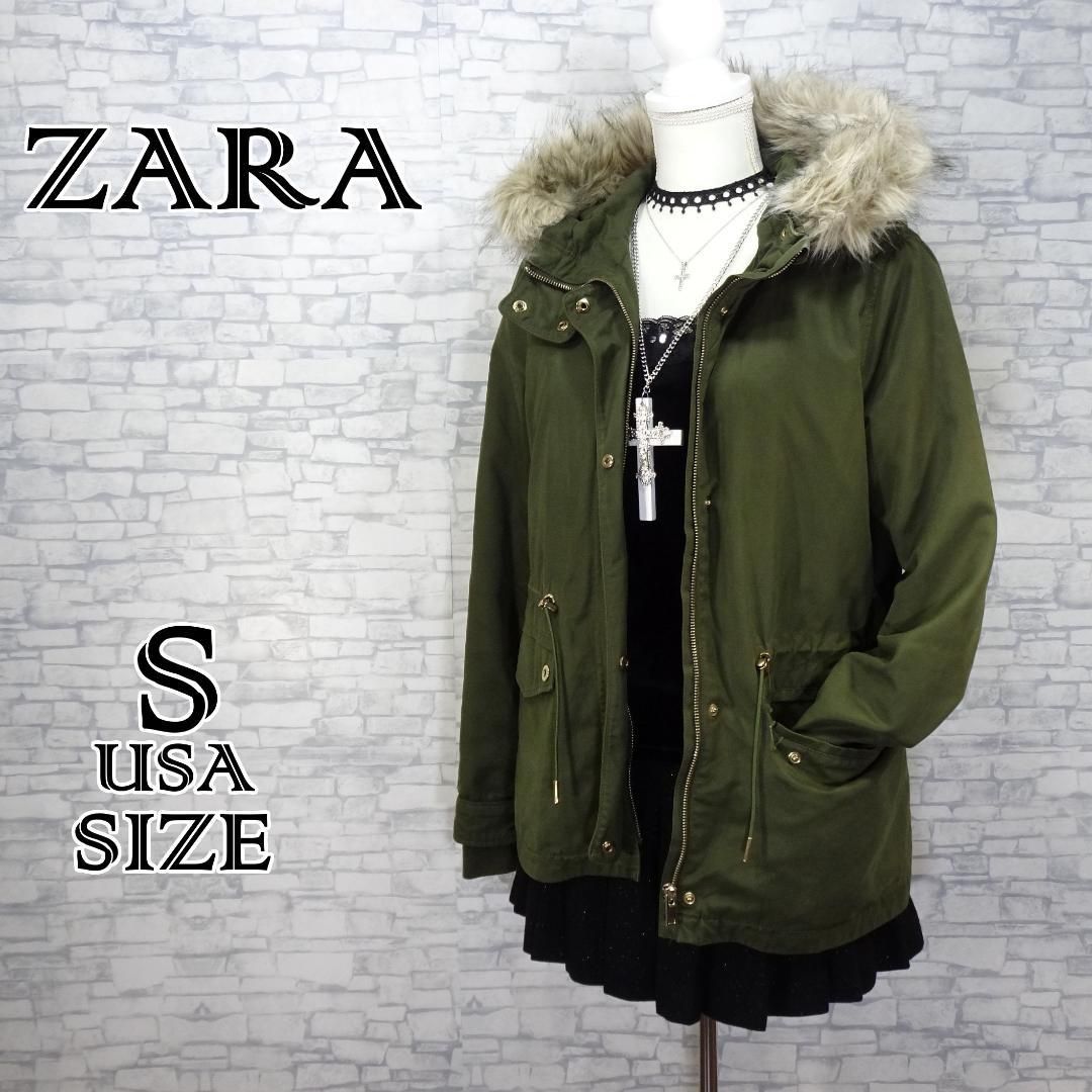 Y2K ギミック グランジ モッズコート ファー カーキ ミリタリー ヒョウ